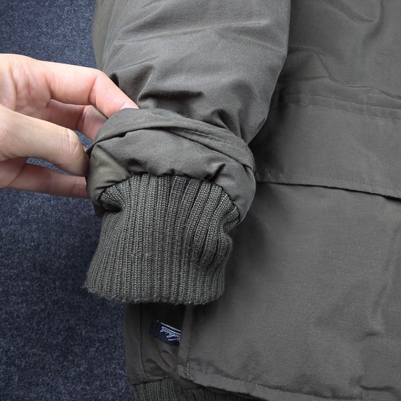 Woolrich Men's Dark Brown Down Insulated Faux Fur Hooded Parka Jacket Size L - Picture 12 of 16